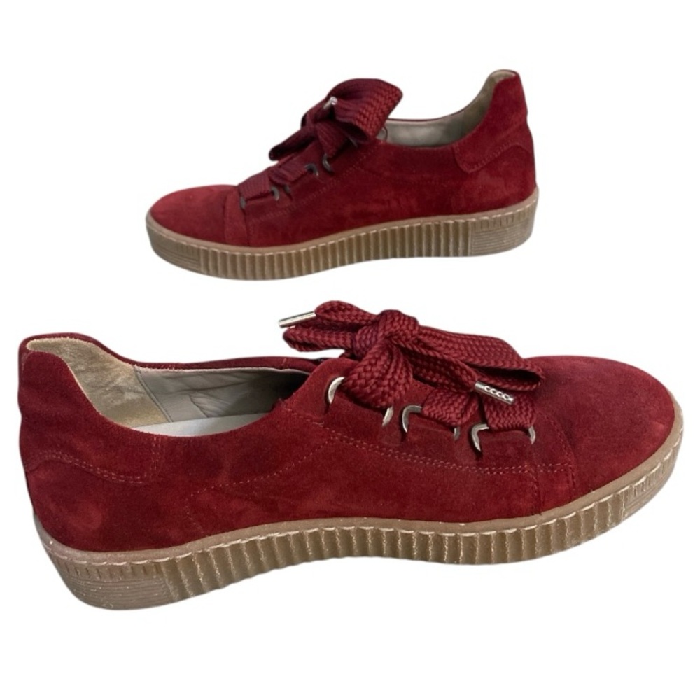 GABOR Shoes Womens Size US 9 UK 6.5 EU 40 Trainers Sneakers Lace Up Burgundy